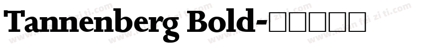 Tannenberg Bold字体转换